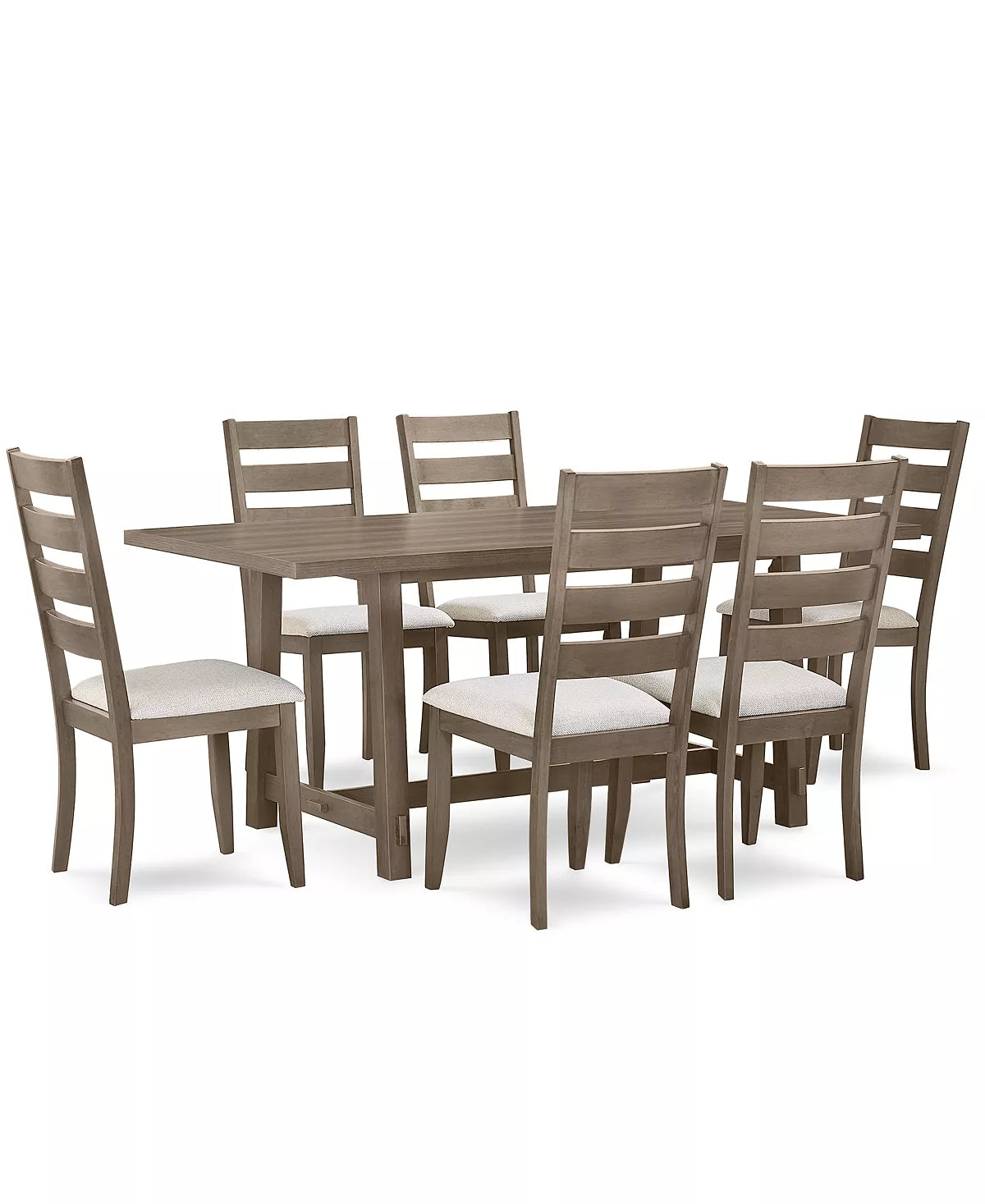 ዳይኒንግ ጠረጴዛና + 6 ወንበር (Rectangular Dining Table + 6 Side Chairs)